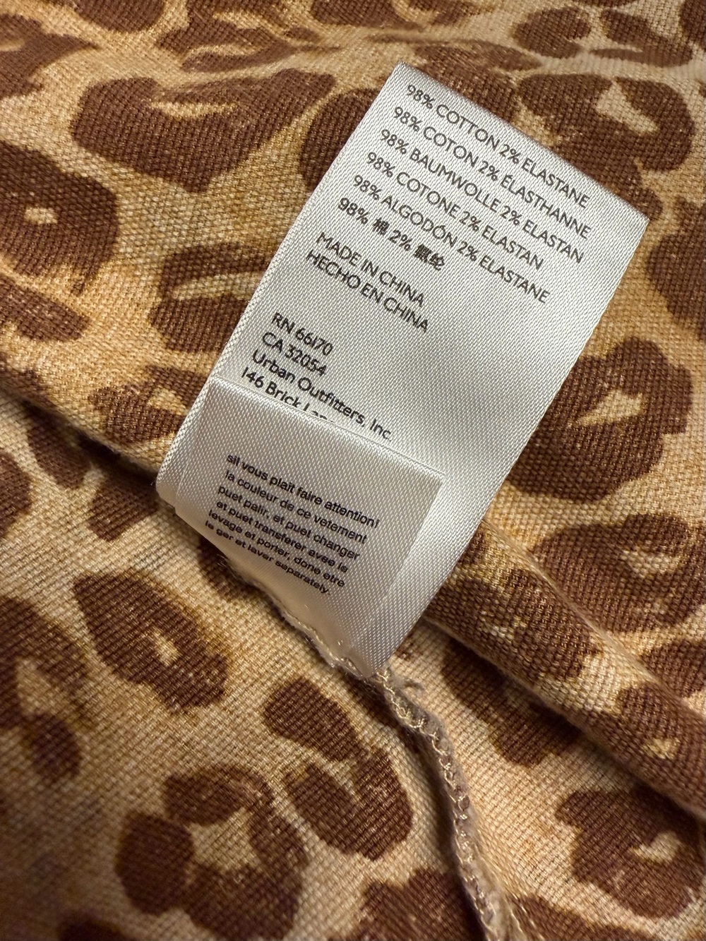 Anthropologie Pilcro Medium shirt jacket outdoor printed camo cheetah shacket - Picture 9 of 15